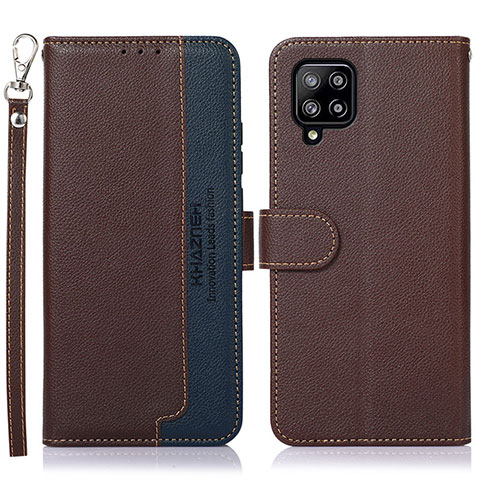 Coque Portefeuille Livre Cuir Etui Clapet A09D pour Samsung Galaxy A22 4G Marron