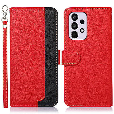 Coque Portefeuille Livre Cuir Etui Clapet A09D pour Samsung Galaxy A33 5G Rouge