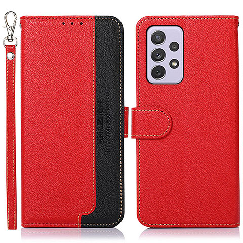 Coque Portefeuille Livre Cuir Etui Clapet A09D pour Samsung Galaxy A73 5G Rouge