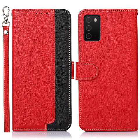 Coque Portefeuille Livre Cuir Etui Clapet A09D pour Samsung Galaxy F02S SM-E025F Rouge