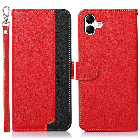 Coque Portefeuille Livre Cuir Etui Clapet A09D pour Samsung Galaxy M04 Rouge