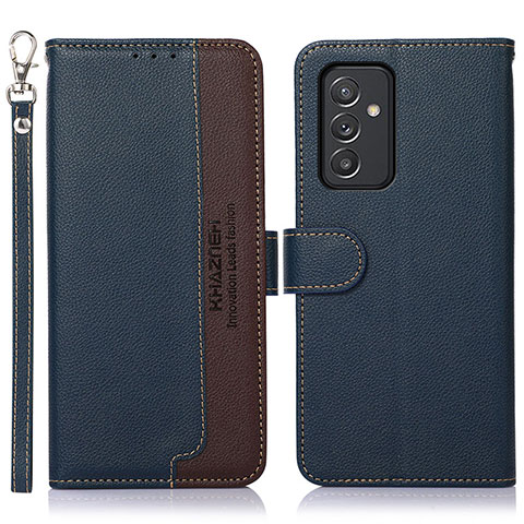 Coque Portefeuille Livre Cuir Etui Clapet A09D pour Samsung Galaxy M14 5G Bleu