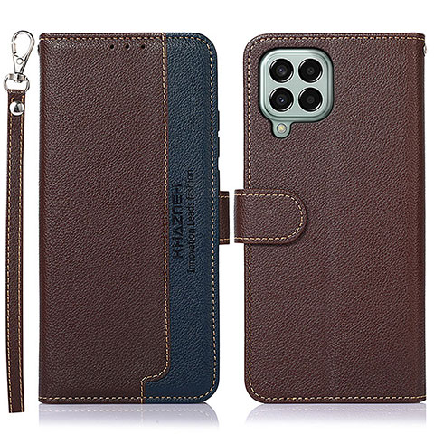 Coque Portefeuille Livre Cuir Etui Clapet A09D pour Samsung Galaxy M33 5G Marron