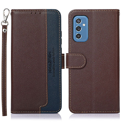 Coque Portefeuille Livre Cuir Etui Clapet A09D pour Samsung Galaxy M52 5G Marron