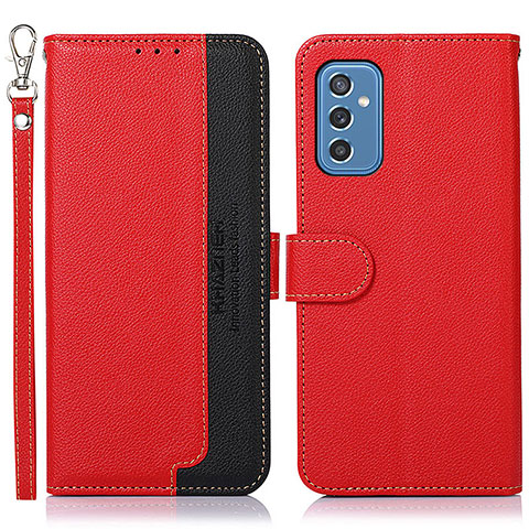 Coque Portefeuille Livre Cuir Etui Clapet A09D pour Samsung Galaxy M52 5G Rouge