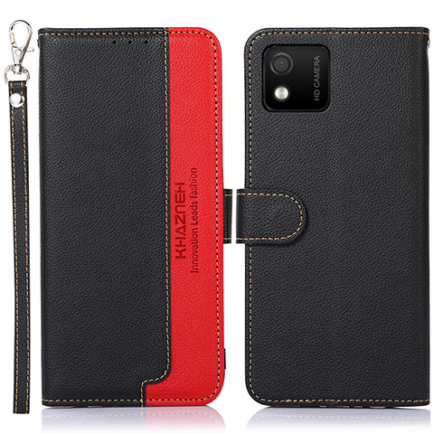 Coque Portefeuille Livre Cuir Etui Clapet A09D pour Wiko Y52 Noir