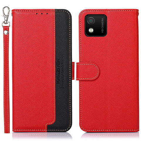 Coque Portefeuille Livre Cuir Etui Clapet A09D pour Wiko Y52 Rouge