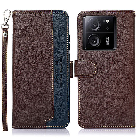 Coque Portefeuille Livre Cuir Etui Clapet A09D pour Xiaomi Mi 13T 5G Marron