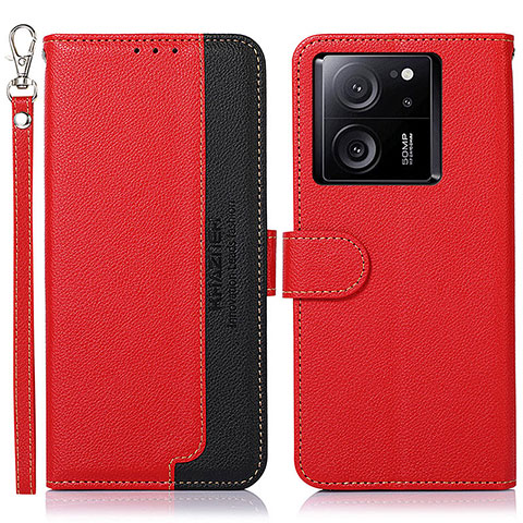 Coque Portefeuille Livre Cuir Etui Clapet A09D pour Xiaomi Mi 13T 5G Rouge