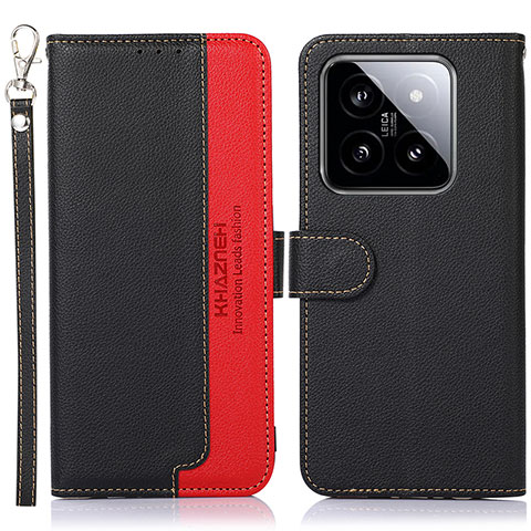 Coque Portefeuille Livre Cuir Etui Clapet A09D pour Xiaomi Mi 14 Pro 5G Noir