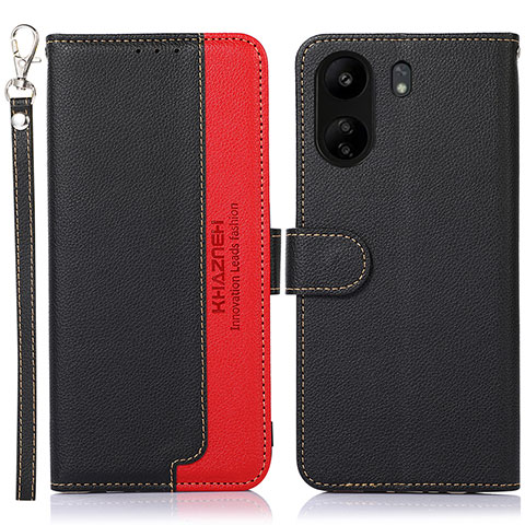 Coque Portefeuille Livre Cuir Etui Clapet A09D pour Xiaomi Redmi 13C Noir