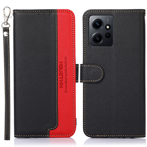 Coque Portefeuille Livre Cuir Etui Clapet A09D pour Xiaomi Redmi Note 12 4G Noir