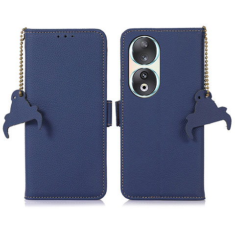 Coque Portefeuille Livre Cuir Etui Clapet A10D pour Huawei Honor 90 5G Bleu