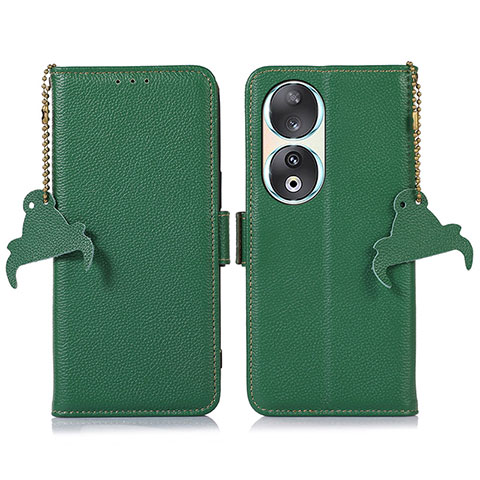 Coque Portefeuille Livre Cuir Etui Clapet A10D pour Huawei Honor 90 5G Vert