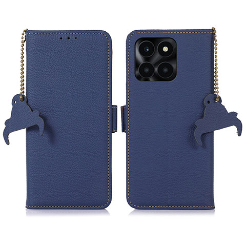 Coque Portefeuille Livre Cuir Etui Clapet A10D pour Huawei Honor X8b Bleu