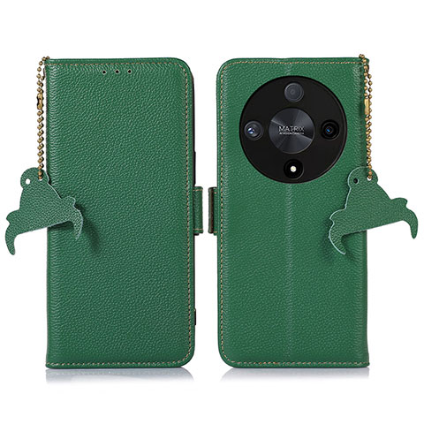 Coque Portefeuille Livre Cuir Etui Clapet A10D pour Huawei Honor X9b 5G Vert