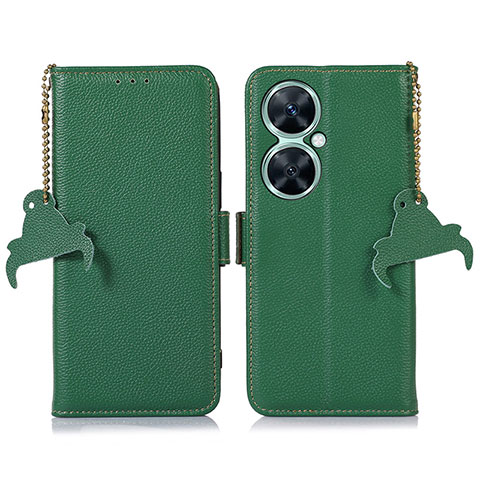 Coque Portefeuille Livre Cuir Etui Clapet A10D pour Huawei Nova 11i Vert