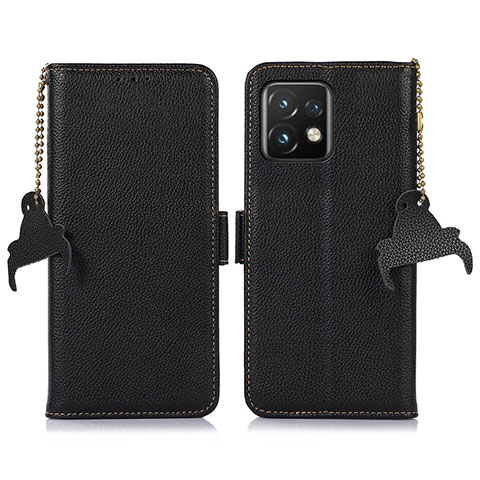 Coque Portefeuille Livre Cuir Etui Clapet A10D pour Motorola Moto Edge 40 Pro 5G Noir