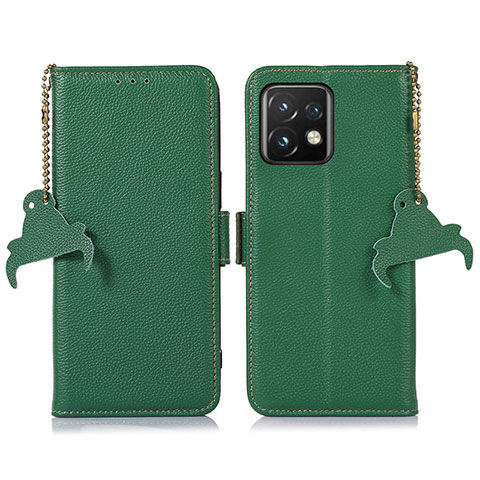 Coque Portefeuille Livre Cuir Etui Clapet A10D pour Motorola Moto Edge 40 Pro 5G Vert