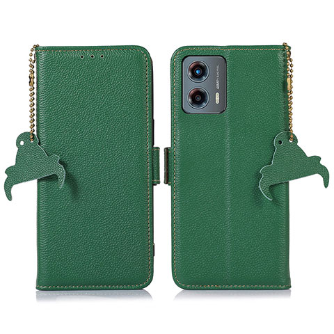 Coque Portefeuille Livre Cuir Etui Clapet A10D pour Motorola Moto G 5G (2023) Vert