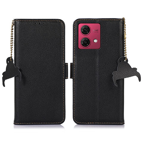 Coque Portefeuille Livre Cuir Etui Clapet A10D pour Motorola Moto G84 5G Noir