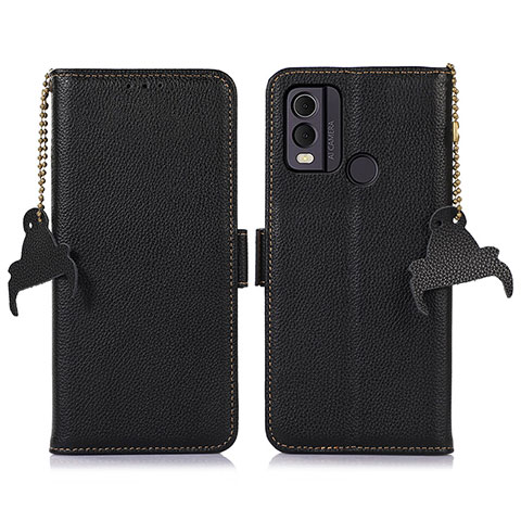 Coque Portefeuille Livre Cuir Etui Clapet A10D pour Nokia C22 Noir