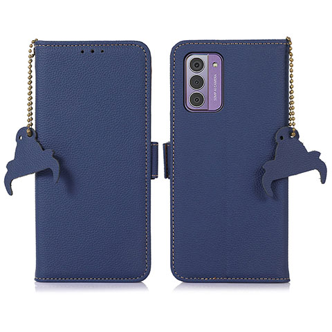 Coque Portefeuille Livre Cuir Etui Clapet A10D pour Nokia G310 5G Bleu