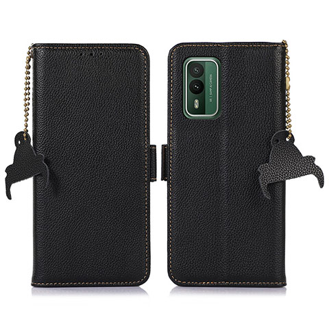 Coque Portefeuille Livre Cuir Etui Clapet A10D pour Nokia XR21 Noir