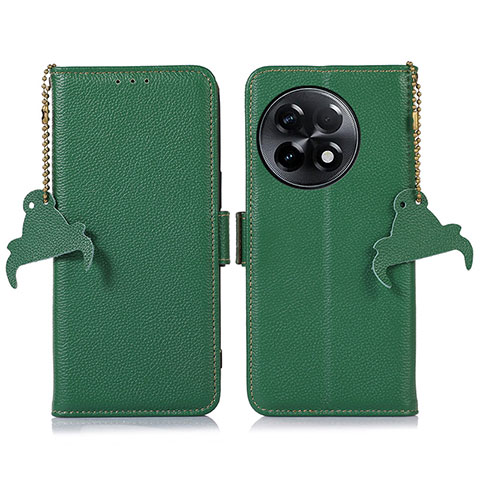 Coque Portefeuille Livre Cuir Etui Clapet A10D pour OnePlus 11R 5G Vert