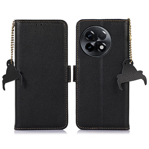 Coque Portefeuille Livre Cuir Etui Clapet A10D pour OnePlus Ace 2 5G Noir