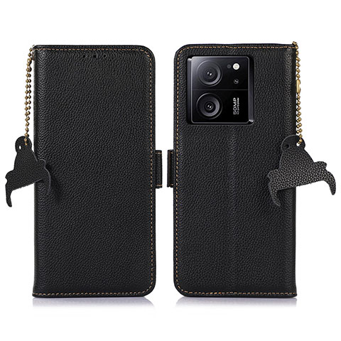 Coque Portefeuille Livre Cuir Etui Clapet A10D pour Xiaomi Mi 13T 5G Noir