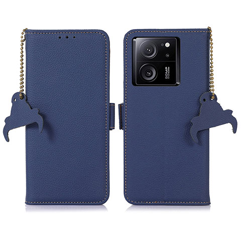 Coque Portefeuille Livre Cuir Etui Clapet A10D pour Xiaomi Mi 13T Pro 5G Bleu