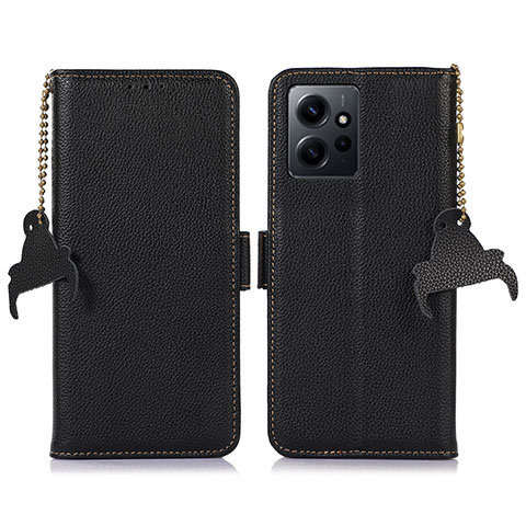 Coque Portefeuille Livre Cuir Etui Clapet A10D pour Xiaomi Redmi Note 12 4G Noir