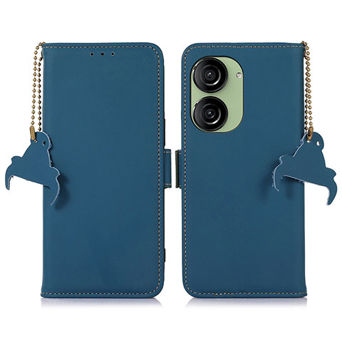 Coque Portefeuille Livre Cuir Etui Clapet A11D pour Asus ZenFone 10 Bleu