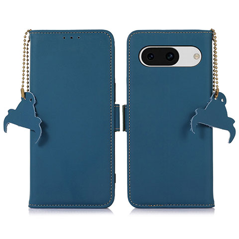 Coque Portefeuille Livre Cuir Etui Clapet A11D pour Google Pixel 8a 5G Bleu