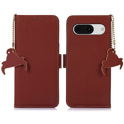 Coque Portefeuille Livre Cuir Etui Clapet A11D pour Google Pixel 8a 5G Marron