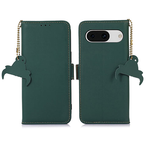 Coque Portefeuille Livre Cuir Etui Clapet A11D pour Google Pixel 8a 5G Vert