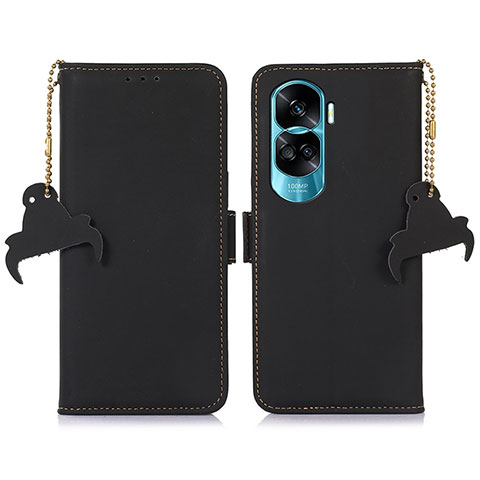 Coque Portefeuille Livre Cuir Etui Clapet A11D pour Huawei Honor 90 Lite 5G Noir