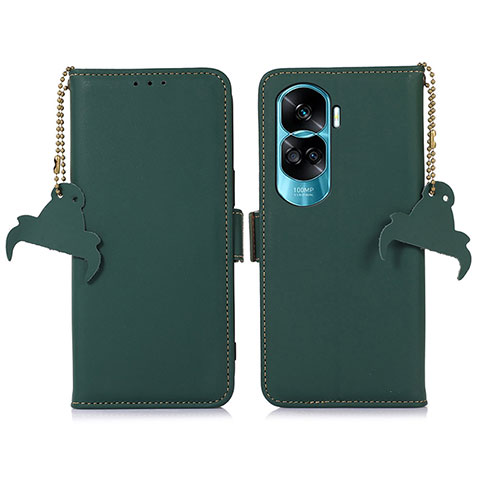 Coque Portefeuille Livre Cuir Etui Clapet A11D pour Huawei Honor 90 Lite 5G Vert