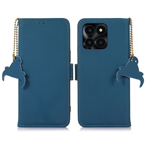 Coque Portefeuille Livre Cuir Etui Clapet A11D pour Huawei Honor X8b Bleu