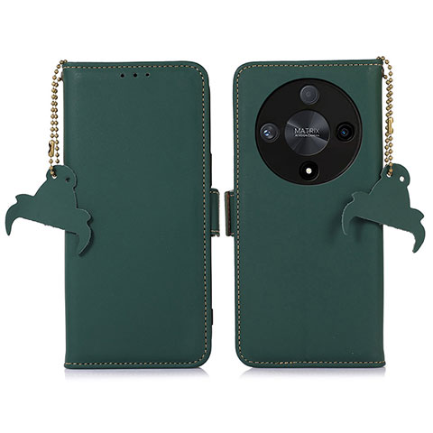 Coque Portefeuille Livre Cuir Etui Clapet A11D pour Huawei Honor X9b 5G Vert