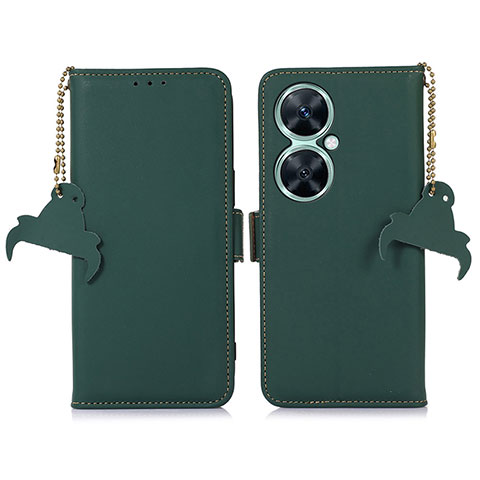 Coque Portefeuille Livre Cuir Etui Clapet A11D pour Huawei Nova 11i Vert