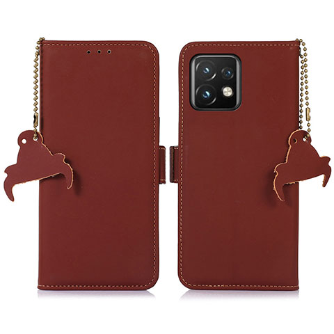 Coque Portefeuille Livre Cuir Etui Clapet A11D pour Motorola Moto Edge 40 Pro 5G Marron