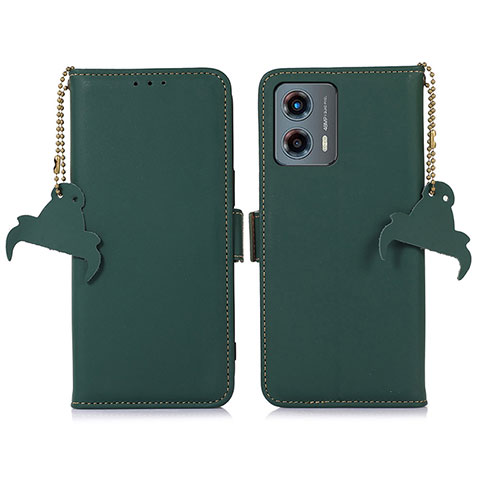 Coque Portefeuille Livre Cuir Etui Clapet A11D pour Motorola Moto G 5G (2023) Vert