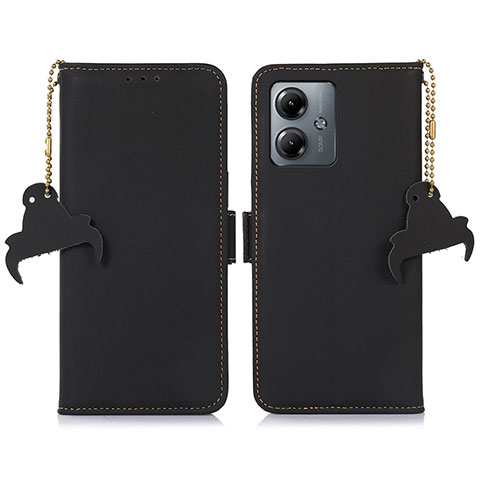 Coque Portefeuille Livre Cuir Etui Clapet A11D pour Motorola Moto G14 Noir