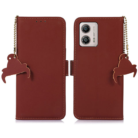 Coque Portefeuille Livre Cuir Etui Clapet A11D pour Motorola Moto G53 5G Marron