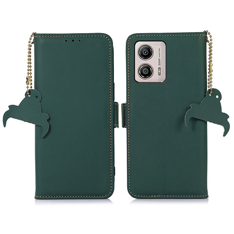 Coque Portefeuille Livre Cuir Etui Clapet A11D pour Motorola Moto G53 5G Vert