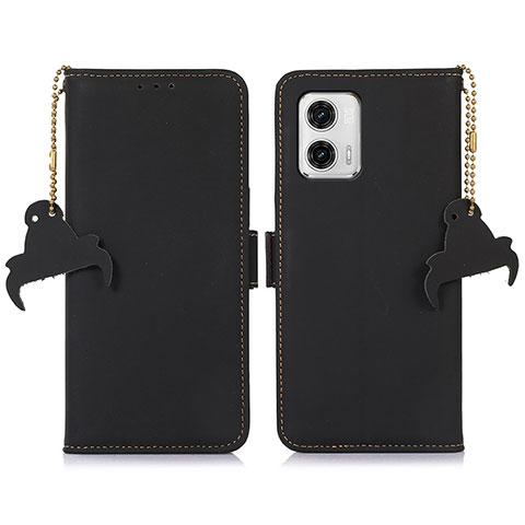 Coque Portefeuille Livre Cuir Etui Clapet A11D pour Motorola Moto G73 5G Noir