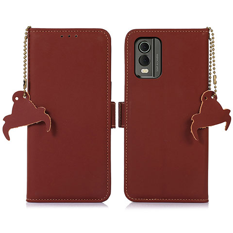 Coque Portefeuille Livre Cuir Etui Clapet A11D pour Nokia C210 Marron