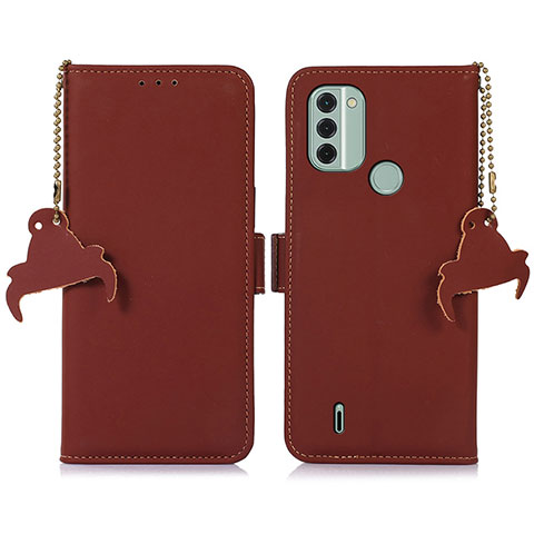 Coque Portefeuille Livre Cuir Etui Clapet A11D pour Nokia C31 Marron